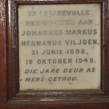 VILJOEN Johannes Markus Hermanus 1898-1949