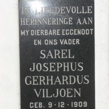 VILJOEN Sarel Josephus Gerhardus 1909-1977