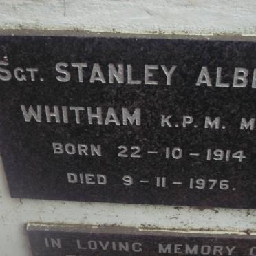 WHITHAM Stanley Albert 1914-1976