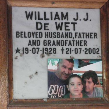 WET William J.J., de 1928-2002