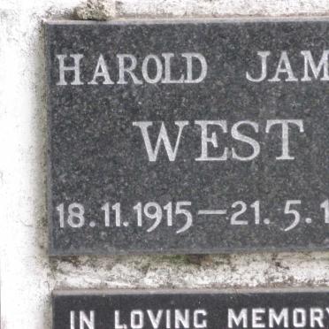 WEST Harold James 1915-1977