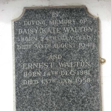 WALTON Ernest 1881-1958 &amp; Daisy Kate 1886-1945