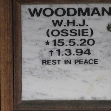 WOODMAN W.H.J. 1920-1994