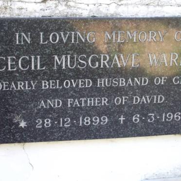 WARREN Cecil Musgrave 1899-1961