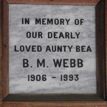WEBB B.M. 1906-1993