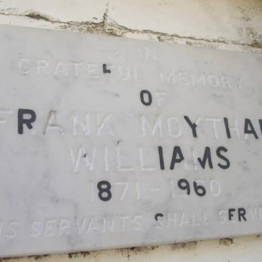 WILLIAMS Frank Moythan 1871-1960
