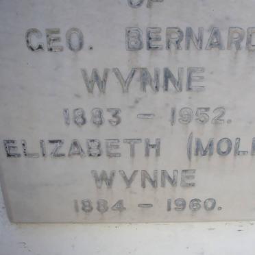 WYNNE Geo. Bernard 1883-1952 &amp; Elizabeth 1884-1960