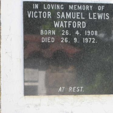 WATFORD Victor Samuel Lewis 1908-1972