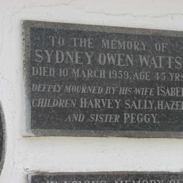 WATTS Sydney Owen -1959
