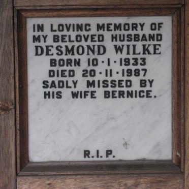 WILKE Desmond 1933-1987