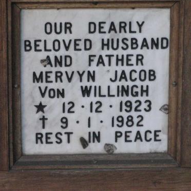 WILLINGH Mervyn Jacob, von 1923-1982