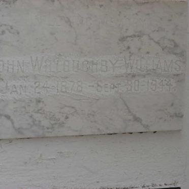 WILLIAMS John Willoughby 1887-1944
