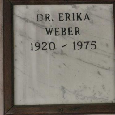 WEBER Erika 1920-1975