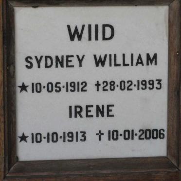 WIID Sydney William 1912-1993 &amp; Irene 1913-2006