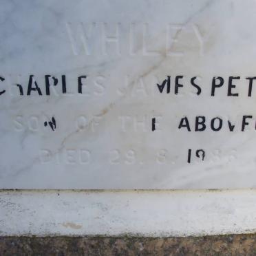 WHILEY Charles James Peter -1986