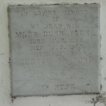 YOUNG George S. 1892-1973 &amp; Mary Dunn 1888-1963