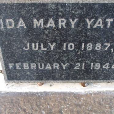 YATES Ida Mary 1887-1944