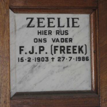 ZEELIE F.J.P. 1903-1986