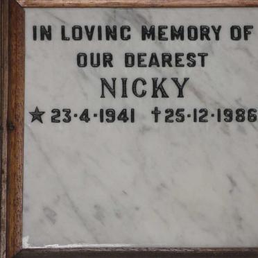 ? Nicky 1941-1986