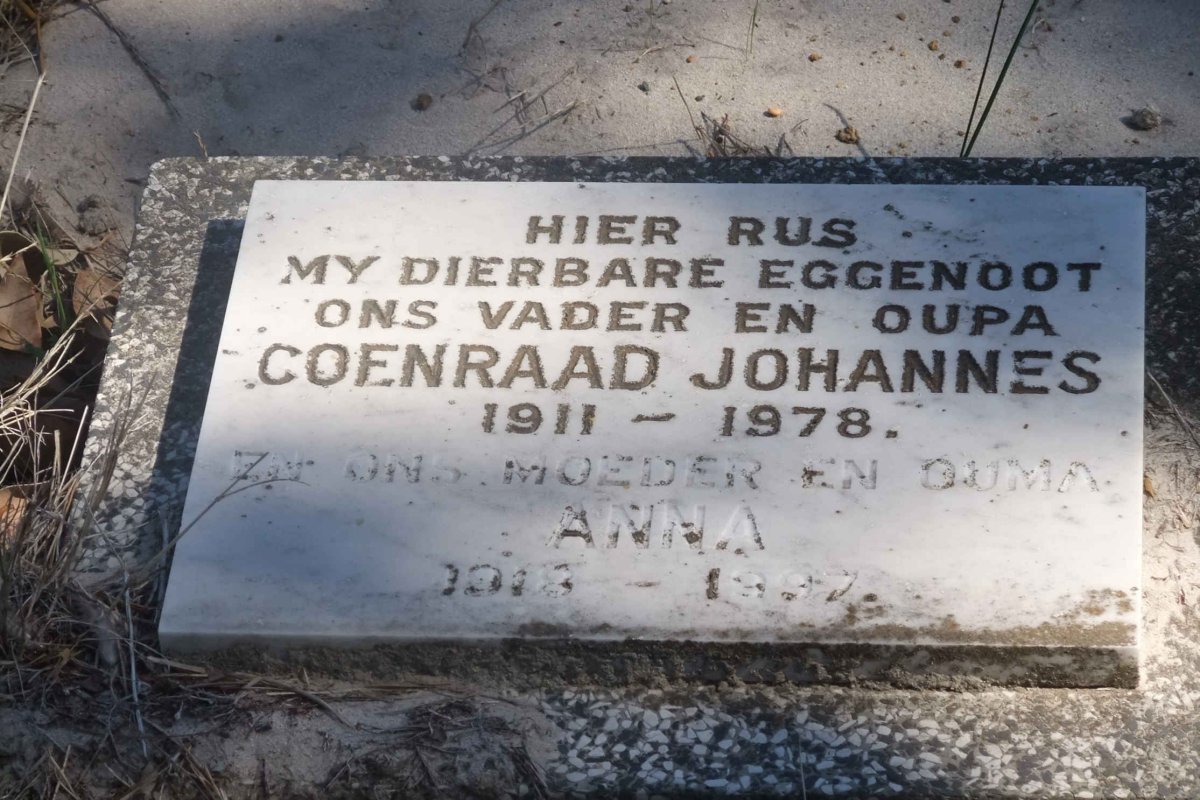 ? Coenraad Johannes 1911-1978 &amp; Anna 1918-1997