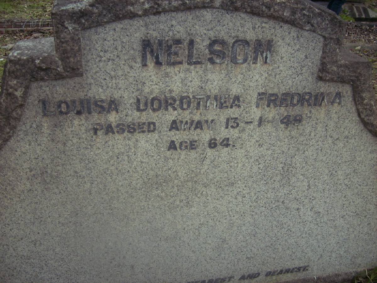 NELSON Louisa Dorothea Fredrika -1949