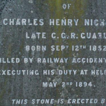NICHOLLS Charles Henry 1852-1894