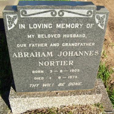 NORTIER Abraham Johannes 1905-1975