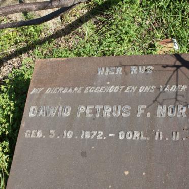NORTJE Dawid Petrus F. 1872-1946