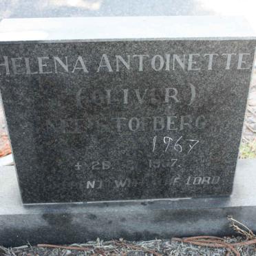 OLIVER Helena Antoinette nee STOFBERG -1967