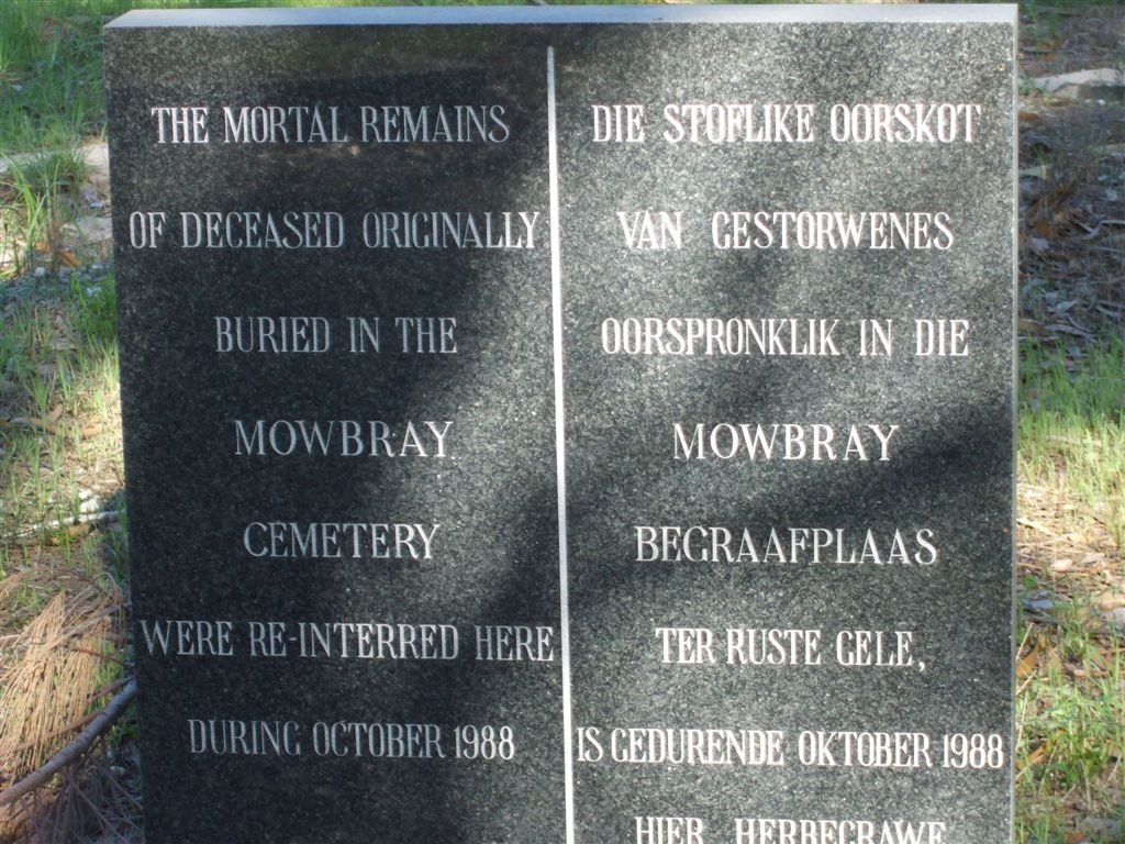 Mowbray graves