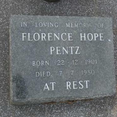 PENTZ Florence Hope 1901-1980