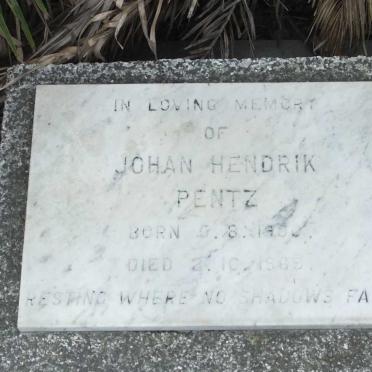 PENTZ Johan Hendrik 1900-1969