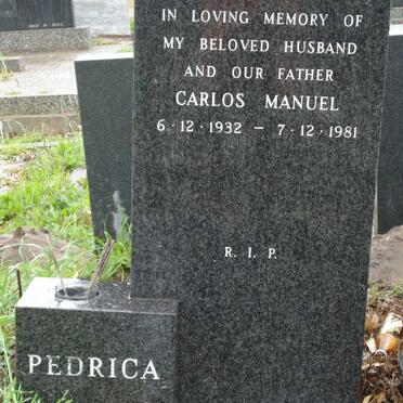 PEDRICA Carlos Manuel 1932-1981