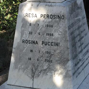PEROSINO Teresa 1906-1998 :: PUCCINI Rosina 1911-2002