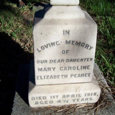 PEARCE Reginald Frederic George 1915-1999  :: PEARCE Mary Caroline Elizabeth -1918