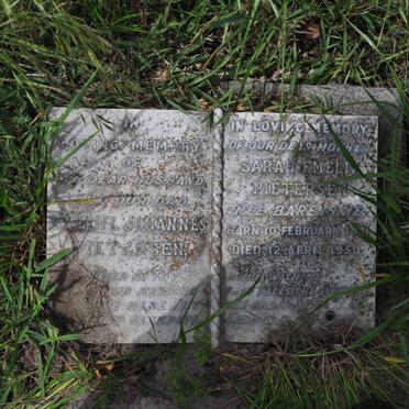 PIETERSEN Samuel Johannes 1867-1936 &amp; Sarah Emelia BARENSKIE 1871-1950 :: PIETERSEN Harold Edward 1902-1931