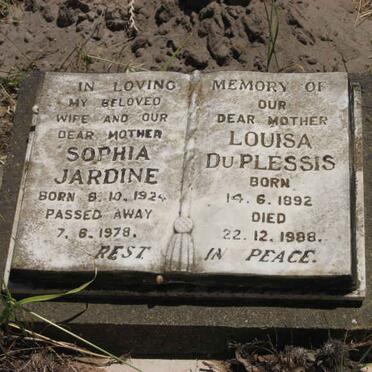 Sophia was born 8 October 1924 and died 7 June 1978. Louisa was born 14 June 1892 and died 22 December 1988