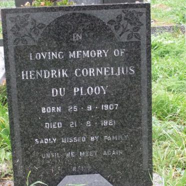 PLOOY Hendrik Cornelius, du 1907-1981 &amp; Peggy