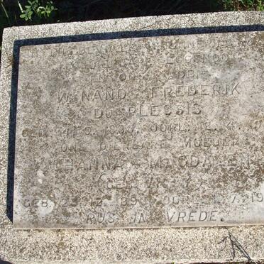 PLESSIS Wynand Frederik_ du 1888-1966
