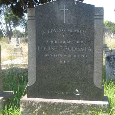 PODESTA Louise F. 1876-1959