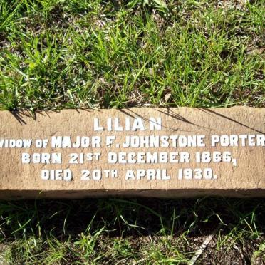 PORTER Lilian 1866-1930