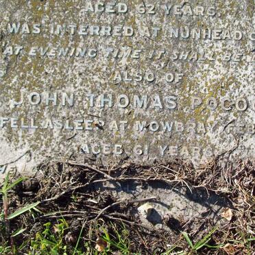 POCOCK John Thomas -1876