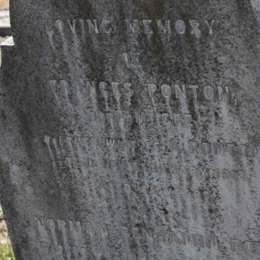 PONTON Frances nee McGEE -1912