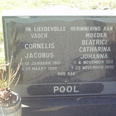 POOL Cornelis Jacobus 1910-1999 &amp; Beatrice Catharina Johanna 1910-1995