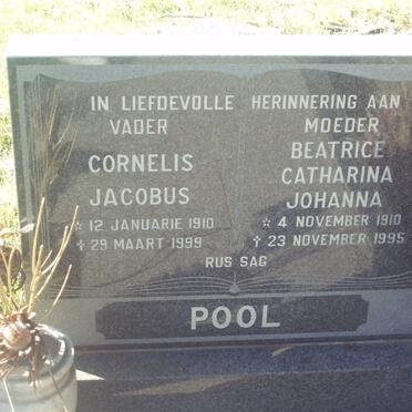 POOL Cornelis Jacobus 1910-1999 &amp; Beatrice Catharina Johanna 1910-1995