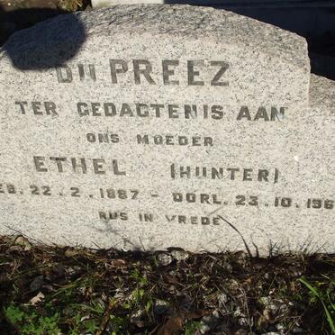 PREEZ Ethel, du nee HUNTER 1887-1963