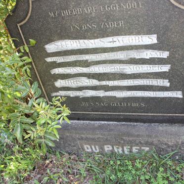 PREEZ Stephanus Jacobus, du -1947 &amp; Chrissie BESBIER 1893-1951