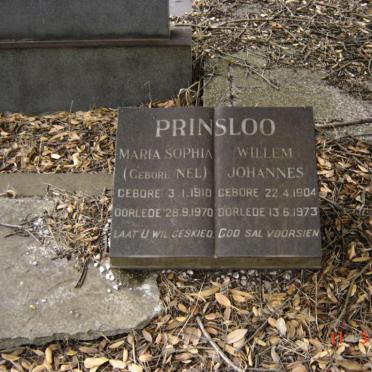 PRINSLOO Willem Johannes 1904-1973 &amp; Maria Sophia NEL 1910-1970