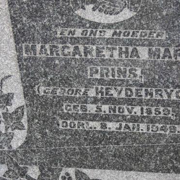 PRINS Jurie 1850-1912 &amp; Margaretha Maria HEYDENRYCH 1859-1949 