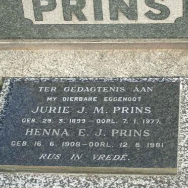 PRINS Johannes Albertus -1933 &amp; Helena Jacoba -1931 :: PRINS Stephanus Sebastianus -1957 